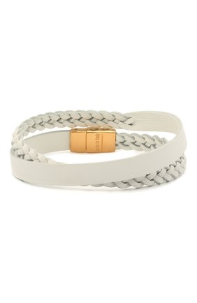 Мужской кожаный браслет DOLCE & GABBANA белого цвета по цене 20750 руб., арт. WBM5P2/W1111 | Фото 1 Мужской кожаный браслет DOLCE & GABBANA белого цвета, арт. WBM5P2/W1111 | Фото 1