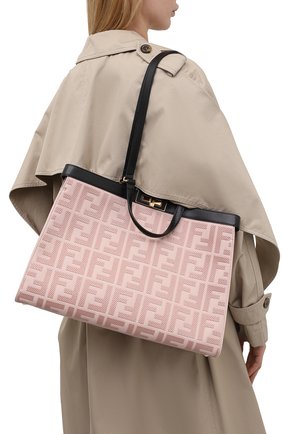 Женский сумка peekaboo x-tote FENDI светло-розового цвета по цене 286000 руб., арт. 8BH374 A9P6 | Фото 2 Женский сумка peekaboo x-tote FENDI светло-розового цвета, арт. 8BH374 A9P6 | Фото 2