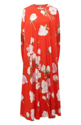 Женское шелковое платье VALENTINO красного цвета по цене 529500 руб., арт. VB0VAVQ26D4 | Фото 1 Женское шелковое платье VALENTINO красного цвета, арт. VB0VAVQ26D4 | Фото 1