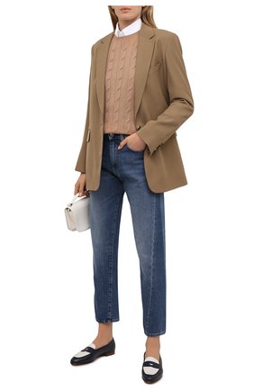 Женские кожаные пенни-лоферы halle RALPH LAUREN черно-белого цвета по цене 48100 руб., арт. 800841342 | Фото 2 Женские кожаные пенни-лоферы halle RALPH LAUREN черно-белого цвета, арт. 800841342 | Фото 2