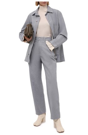 Женская хлопковая водолазка JIL SANDER светло-бежевого цвета по цене 24750 руб., арт. JSWS707302-WS247108 | Фото 2 Женская хлопковая водолазка JIL SANDER светло-бежевого цвета, арт. JSWS707302-WS247108 | Фото 2