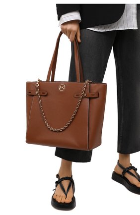 Женский сумка-тоут carmen large MICHAEL MICHAEL KORS коричневого цвета по цене 39400 руб., арт. 30S1GNMT3L | Фото 2 Женский сумка-тоут carmen large MICHAEL MICHAEL KORS коричневого цвета, арт. 30S1GNMT3L | Фото 2