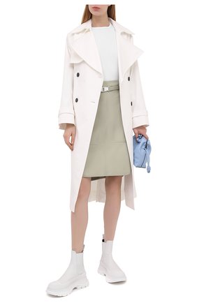 Женская хлопковая юбка STELLA MCCARTNEY зеленого цвета по цене 59650 руб., арт. 603150/S0A36 | Фото 2 Женская хлопковая юбка STELLA MCCARTNEY зеленого цвета, арт. 603150/S0A36 | Фото 2