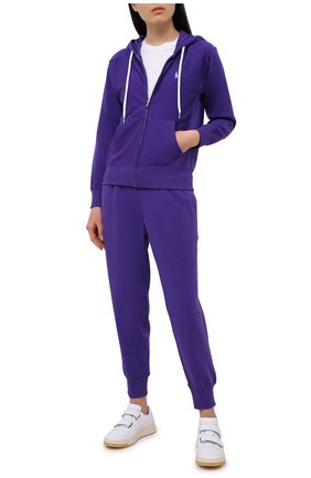 Женские хлопковые джоггеры POLO RALPH LAUREN фиолетового цвета по цене 13100 руб., арт. 211780215 | Фото 2 Женские хлопковые джоггеры POLO RALPH LAUREN фиолетового цвета, арт. 211780215 | Фото 2