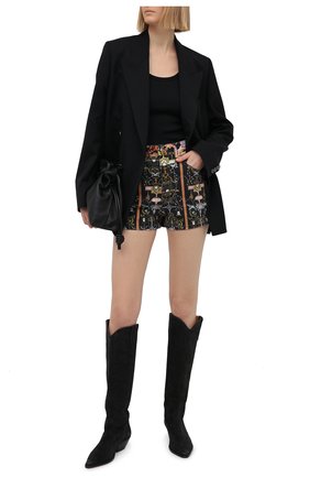 Женский топ VERSACE JEANS COUTURE черного цвета по цене 22650 руб., арт. D3HWA651-WDP621/10615 | Фото 2 Женский топ VERSACE JEANS COUTURE черного цвета, арт. D3HWA651-WDP621/10615 | Фото 2