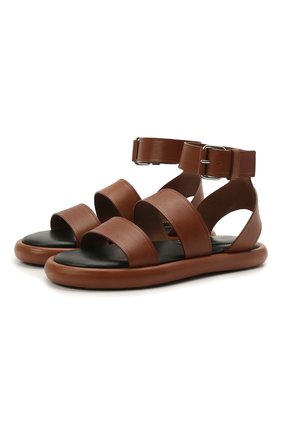 Женские кожаные сандалии PROENZA SCHOULER коричневого цвета по цене 52300 руб., арт. PS36140C/13161 | Фото 1 Женские кожаные сандалии PROENZA SCHOULER коричневого цвета, арт. PS36140C/13161 | Фото 1
