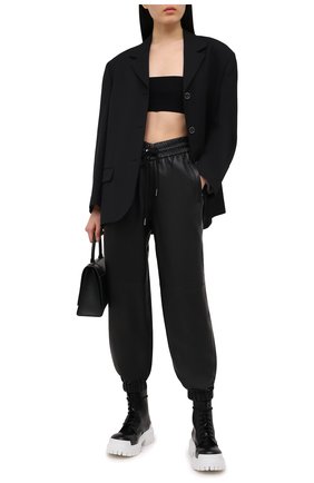 Женские кожаные джоггеры ALEXANDER WANG черного цвета по цене 148500 руб., арт. 1WC2214353 | Фото 2 Женские кожаные джоггеры ALEXANDER WANG черного цвета, арт. 1WC2214353 | Фото 2