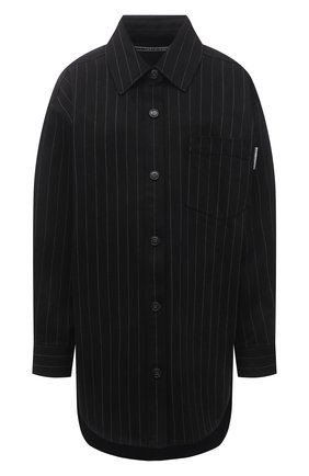Женская джинсовая рубашка ALEXANDER WANG черного цвета по цене 68150 руб., арт. 1WC2213147 | Фото 1 Женская джинсовая рубашка ALEXANDER WANG черного цвета, арт. 1WC2213147 | Фото 1