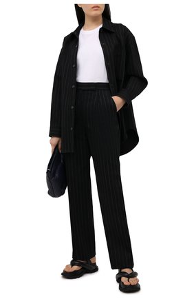 Женская джинсовая рубашка ALEXANDER WANG черного цвета по цене 68150 руб., арт. 1WC2213147 | Фото 2 Женская джинсовая рубашка ALEXANDER WANG черного цвета, арт. 1WC2213147 | Фото 2
