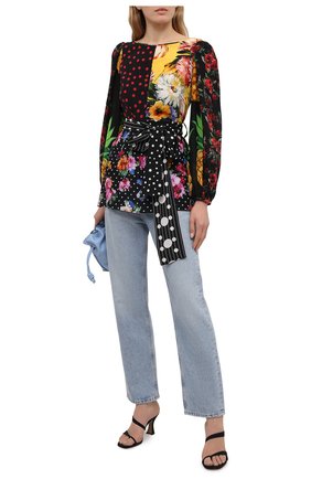 Женская шелковая блузка DOLCE & GABBANA разноцветного цвета по цене 131500 руб., арт. F75E3T/GDY58 | Фото 2 Женская шелковая блузка DOLCE & GABBANA разноцветного цвета, арт. F75E3T/GDY58 | Фото 2
