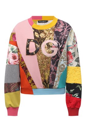 Женский свитшот DOLCE & GABBANA разноцветного цвета по цене 109500 руб., арт. F9I83Z/G7Y0N | Фото 1 Женский свитшот DOLCE & GABBANA разноцветного цвета, арт. F9I83Z/G7Y0N | Фото 1 (Рукава: Длинные; Длина (для топов): Стандартные; Материал внешний: Синтетический материал, Хлопок; Стили: Спорт-шик; Женское Кросс-КТ: Свитшот-одежда)