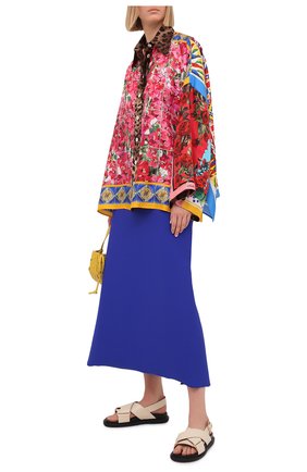 Женская шелковая рубашка DOLCE & GABBANA разноцветного цвета по цене 131500 руб., арт. F5028T/GDY30 | Фото 2 Женская шелковая рубашка DOLCE & GABBANA разноцветного цвета, арт. F5028T/GDY30 | Фото 2