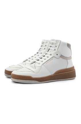 Женские кожаные кроссовки sl24 SAINT LAURENT белого цвета по цене 62150 руб., арт. 610619/04GA0 | Фото 1 Женские кожаные кроссовки sl24 SAINT LAURENT белого цвета, арт. 610619/04GA0 | Фото 1