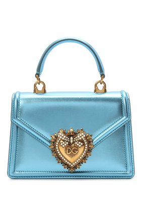 Женская сумка devotion small DOLCE & GABBANA голубого цвета по цене 117500 руб., арт. BB6711/A1016 | Фото 1 Женская сумка devotion small DOLCE & GABBANA голубого цвета, арт. BB6711/A1016 | Фото 1 (Материал: Натуральная кожа; Сумки-технические: Сумки top-handle; Ремень/цепочка: С цепочкой, На ремешке; Женское Кросс-КТ: Вечерняя сумка; Размер: small)