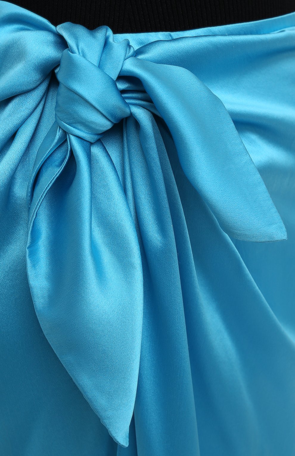 Женская шелковая юбка BALENCIAGA голубого цвета, арт. 658183/TKN01 | Фото 5 (Материал внешний: Шелк; Женское Кросс-КТ: Юбка-одежда; Длина Ж (юбки, платья, шорты): Макси; Стили: Романтичный)