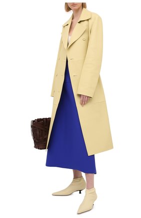 Женская юбка JIL SANDER синего цвета по цене 95050 руб., арт. JSWS754328-WSY45018 | Фото 2 Женская юбка JIL SANDER синего цвета, арт. JSWS754328-WSY45018 | Фото 2