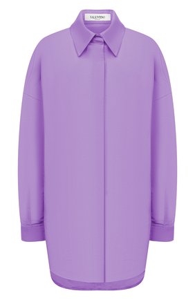 Женская шелковая куртка VALENTINO фиолетового цвета по цене 199500 руб., арт. VB0CI0K56DE | Фото 1 Женская шелковая куртка VALENTINO фиолетового цвета, арт. VB0CI0K56DE | Фото 1