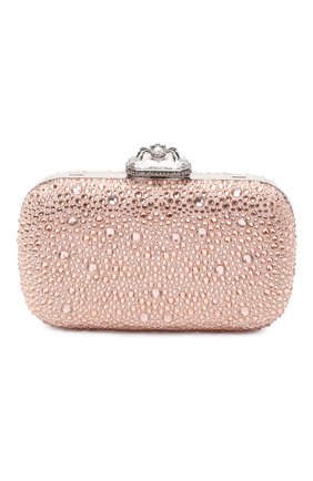 Женский клатч spider box ALEXANDER MCQUEEN светло-бежевого цвета по цене 199500 руб., арт. 583733/1YB99 | Фото 1 Женский клатч spider box ALEXANDER MCQUEEN светло-бежевого цвета, арт. 583733/1YB99 | Фото 1 (Размер: mini; Материал: Натуральная кожа; Ремень/цепочка: На ремешке; Женское Кросс-КТ: Клатч-клатчи, Вечерняя сумка; Случай: Вечерний)
