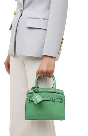 Женская сумка rl50 mini RALPH LAUREN светло-зеленого цвета по цене 231000 руб., арт. 435769100 | Фото 2 Женская сумка rl50 mini RALPH LAUREN светло-зеленого цвета, арт. 435769100 | Фото 2