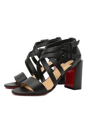 Женские кожаные босоножки zefira 85 CHRISTIAN LOUBOUTIN черного цвета по цене 71650 руб., арт. 1210641/ZEFIRA 85 | Фото 1 Женские кожаные босоножки zefira 85 CHRISTIAN LOUBOUTIN черного цвета, арт. 1210641/ZEFIRA 85 | Фото 1