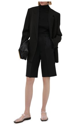Женские шерстяные шорты MAISON MARGIELA черного цвета по цене 49300 руб., арт. S51MU0056/S53700 | Фото 2 Женские шерстяные шорты MAISON MARGIELA черного цвета, арт. S51MU0056/S53700 | Фото 2