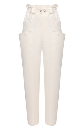 Женские брюки из льна и хлопка ISABEL MARANT кремвого цвета по цене 44600 руб., арт. PA1917-21E012I/ENUCIE | Фото 1 Женские брюки из льна и хлопка ISABEL MARANT кремвого цвета, арт. PA1917-21E012I/ENUCIE | Фото 1
