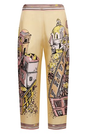 Женские шелковые брюки EMILIO PUCCI желтого цвета по цене 93200 руб., арт. 1HRT20/1H721 | Фото 1 Женские шелковые брюки EMILIO PUCCI желтого цвета, арт. 1HRT20/1H721 | Фото 1