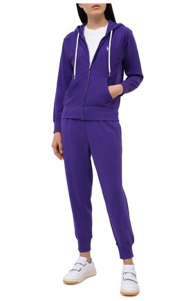 Женский хлопковая толстовка POLO RALPH LAUREN фиолетового цвета по цене 15200 руб., арт. 211780303 | Фото 2 Женский хлопковая толстовка POLO RALPH LAUREN фиолетового цвета, арт. 211780303 | Фото 2