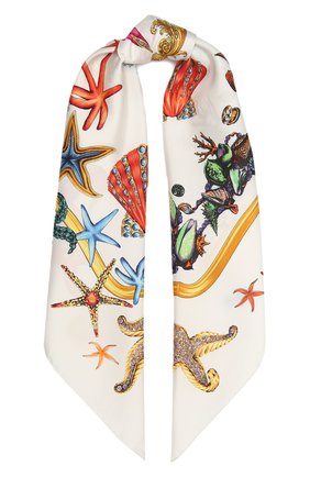 Женский шелковый платок VERSACE разноцветного цвета по цене 47050 руб., арт. IF09001/1F01310 | Фото 1 Женский шелковый платок VERSACE разноцветного цвета, арт. IF09001/1F01310 | Фото 1