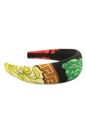 Женский ободок для волос VERSACE разноцветного цвета по цене 16950 руб., арт. ICER001/1F01270 | Фото 2 Женский ободок для волос VERSACE разноцветного цвета, арт. ICER001/1F01270 | Фото 2