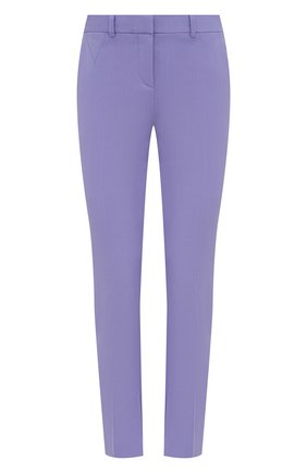 Женские шерстяные брюки VERSACE сиреневого цвета по цене 68550 руб., арт. A89061/1F01050 | Фото 1 Женские шерстяные брюки VERSACE сиреневого цвета, арт. A89061/1F01050 | Фото 1
