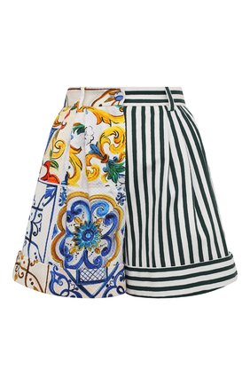 Женские хлопковые шорты DOLCE & GABBANA разноцветного цвета по цене 83700 руб., арт. FTB1GT/GDX67 | Фото 1 Женские хлопковые шорты DOLCE & GABBANA разноцветного цвета, арт. FTB1GT/GDX67 | Фото 1