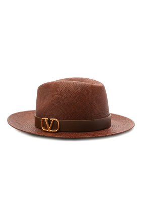 Женская шляпа valentino garavani VALENTINO коричневого цвета по цене 65150 руб., арт. VW0HAA31/KZN | Фото 1 Женская шляпа valentino garavani VALENTINO коричневого цвета, арт. VW0HAA31/KZN | Фото 1