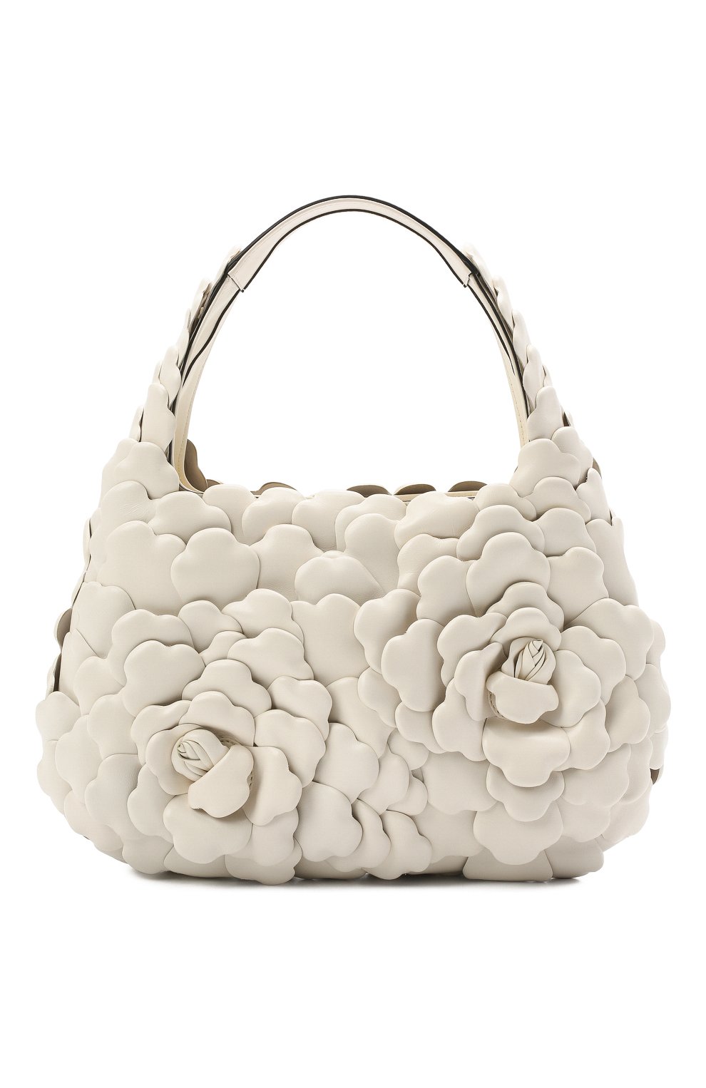Женская сумка atelier rose VALENTINO белого цвета, арт. VW0B0I57/JBZ | Фото 1 (Сумки-технические: Сумки top-handle; Размер: medium; Материал: Натуральная кожа)