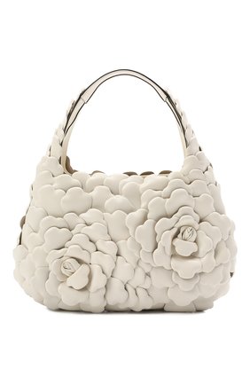 Женская сумка atelier rose VALENTINO белого цвета, арт. VW0B0I57/JBZ | Фото 1 (Материал: Натуральная кожа; Сумки-технические: Сумки top-handle; Размер: medium)
