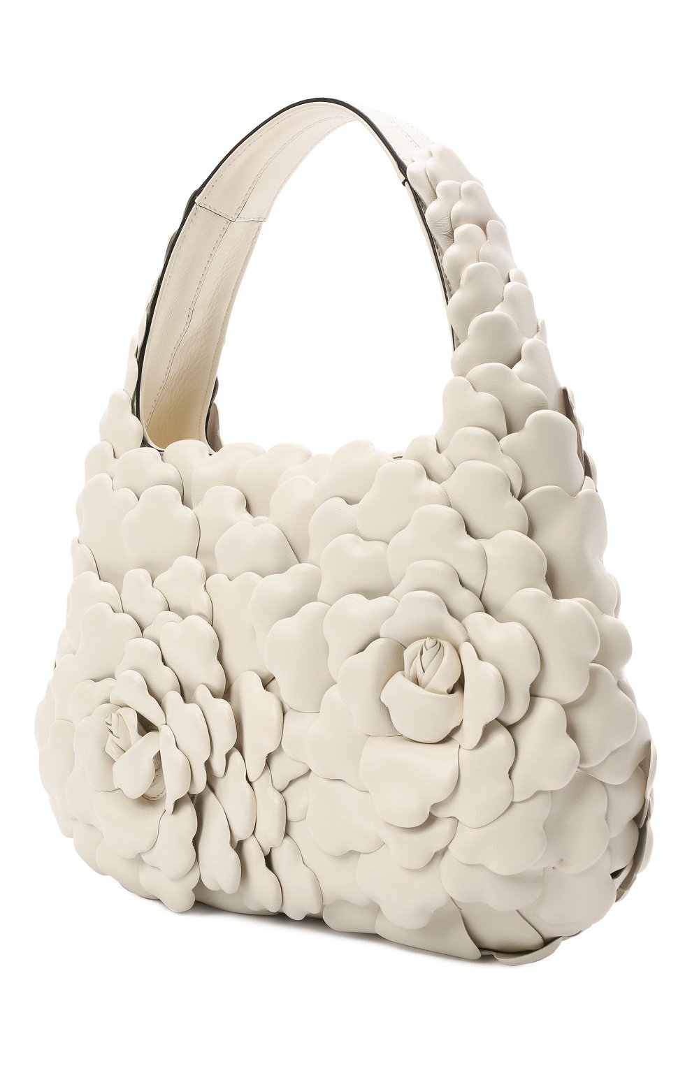 Женская сумка atelier rose VALENTINO белого цвета, арт. VW0B0I57/JBZ | Фото 4 (Сумки-технические: Сумки top-handle; Размер: medium; Материал: Натуральная кожа)