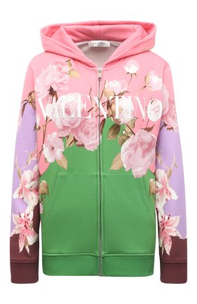 Женский хлопковая толстовка VALENTINO фиолетового цвета по цене 159500 руб., арт. VB0MF09X6F7 | Фото 1 Женский хлопковая толстовка VALENTINO фиолетового цвета, арт. VB0MF09X6F7 | Фото 1