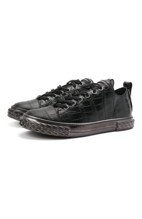 Мужские кожаные кеды blabber GIUSEPPE ZANOTTI DESIGN черного цвета по цене 63150 руб., арт. RU00075/002 | Фото 1 Мужские кожаные кеды blabber GIUSEPPE ZANOTTI DESIGN черного цвета, арт. RU00075/002 | Фото 1