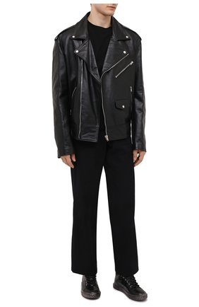 Мужские кожаные кеды blabber GIUSEPPE ZANOTTI DESIGN черного цвета по цене 63150 руб., арт. RU00075/002 | Фото 2 Мужские кожаные кеды blabber GIUSEPPE ZANOTTI DESIGN черного цвета, арт. RU00075/002 | Фото 2