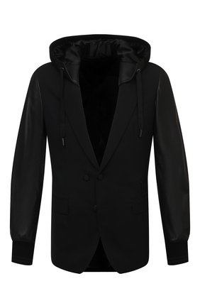 Мужская комбинированная куртка DOLCE & GABBANA черного цвета по цене 258500 руб., арт. G2PN9Z/FUBEC | Фото 1 Мужская комбинированная куртка DOLCE & GABBANA черного цвета, арт. G2PN9Z/FUBEC | Фото 1