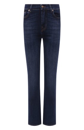 Женские джинсы 7 FOR ALL MANKIND темно-синего цвета по цене 24100 руб., арт. JSWS44A0KK | Фото 1 Женские джинсы 7 FOR ALL MANKIND темно-синего цвета, арт. JSWS44A0KK | Фото 1