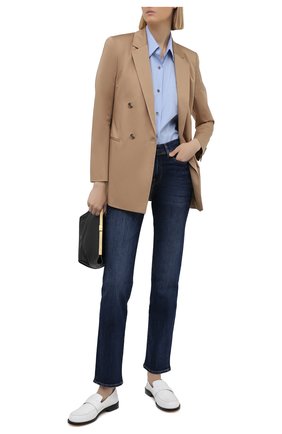 Женские джинсы 7 FOR ALL MANKIND темно-синего цвета по цене 24100 руб., арт. JSWS44A0KK | Фото 2 Женские джинсы 7 FOR ALL MANKIND темно-синего цвета, арт. JSWS44A0KK | Фото 2