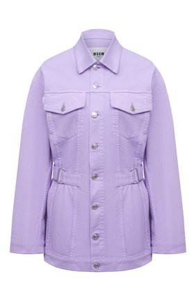Женская джинсовая куртка MSGM сиреневого цвета по цене 42400 руб., арт. 3041MDH45T 217279 | Фото 1 Женская джинсовая куртка MSGM сиреневого цвета, арт. 3041MDH45T 217279 | Фото 1