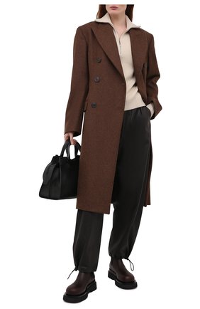 Женские кожаные ботинки bv lug BOTTEGA VENETA темно-коричневого цвета по цене 84750 руб., арт. 592045/VIFH0 | Фото 2 Женские кожаные ботинки bv lug BOTTEGA VENETA темно-коричневого цвета, арт. 592045/VIFH0 | Фото 2