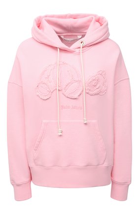 Женский хлопковое худи PALM ANGELS розового цвета по цене 76450 руб., арт. PWBB023S21FLE0013434 | Фото 1 Женский хлопковое худи PALM ANGELS розового цвета, арт. PWBB023S21FLE0013434 | Фото 1