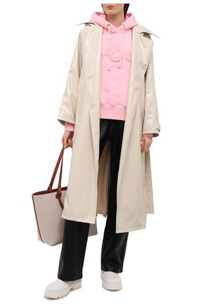 Женский хлопковое худи PALM ANGELS розового цвета по цене 76450 руб., арт. PWBB023S21FLE0013434 | Фото 2 Женский хлопковое худи PALM ANGELS розового цвета, арт. PWBB023S21FLE0013434 | Фото 2