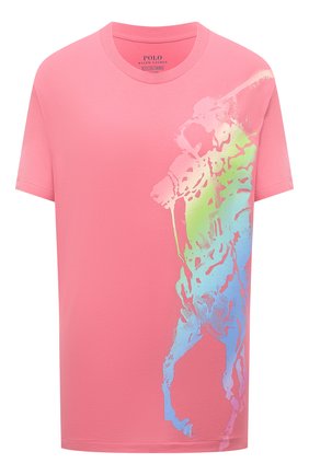 Женская хлопковая футболка POLO RALPH LAUREN розового цвета по цене 7875 руб., арт. 211838145 | Фото 1 Женская хлопковая футболка POLO RALPH LAUREN розового цвета, арт. 211838145 | Фото 1