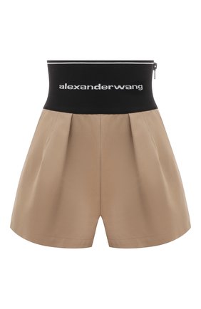 Женские хлопковые шорты ALEXANDER WANG бежевого цвета по цене 56800 руб., арт. 1WC2214358 | Фото 1 Женские хлопковые шорты ALEXANDER WANG бежевого цвета, арт. 1WC2214358 | Фото 1
