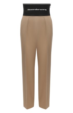 Женские хлопковые брюки ALEXANDER WANG бежевого цвета по цене 72950 руб., арт. 1WC2214345 | Фото 1 Женские хлопковые брюки ALEXANDER WANG бежевого цвета, арт. 1WC2214345 | Фото 1