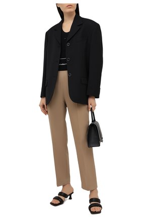 Женские хлопковые брюки ALEXANDER WANG бежевого цвета по цене 72950 руб., арт. 1WC2214345 | Фото 2 Женские хлопковые брюки ALEXANDER WANG бежевого цвета, арт. 1WC2214345 | Фото 2